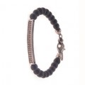 PULSERA SLAVE EBANO & DIAMONS M