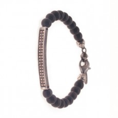 PULSERA SLAVE EBANO & DIAMONS M