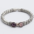 PULSERA RAIVE PLATA CUARZO ROSA