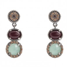 PENDIENTES RAIVE GRANATE XL