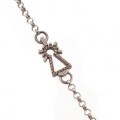 PULSERA VIRGEN CADENA DIAMANTES MARRONES