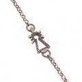 PULSERA VIRGEN CADENA DIAMANTES NEGROS