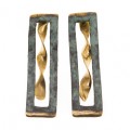PENDIENTES AL VIENTO VERDE  XL FILI PLAZA 