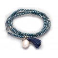 PULSERA ZEN PERLA AZUL 