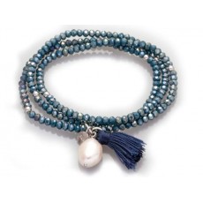 PULSERA ZEN PERLA AZUL 
