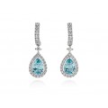 PENDIENTES EVA AZUL