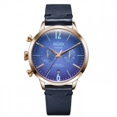 RELOJ WELDER SMOOTHY PELLE BLU