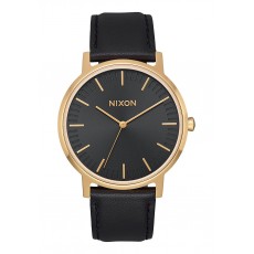 RELOJ NIXON PORTER LEATHER ALL BLACK/ GOLD