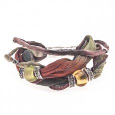 PULSERA LA BRUIXETA SEDA VERDE