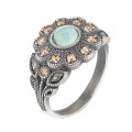ANILLO SUNFIELD PETALO AZUL
