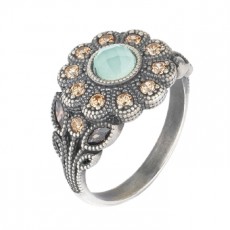 ANILLO SUNFIELD PETALO AZUL