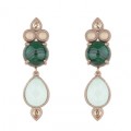 PENDIENTES SUNFIELD MALAQUITA