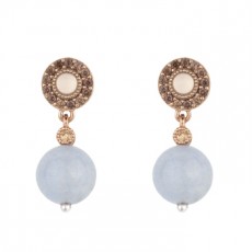 PENDIENTES SUNFIELD AGATA AZUL