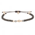 PULSERA SUNFIELD HEMATITES  MARRON CIRCONITA