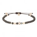 PULSERA SUNFIELD HEMATITES MARRON CUARZO