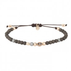 PULSERA SUNFIELD HEMATITES  MARRON 