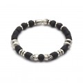 PULSERA RAIVE SKULL NEGRA 