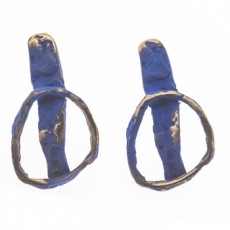 PENDIENTES MUNDOS AZUL FILI PLAZA