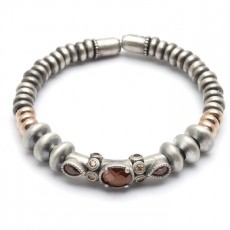 PULSERA RAIVE RIGIDA GRANATE