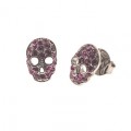 PENDIENTES CALAVERAS ROSA