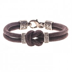 PULSERA KNOT MARRON 