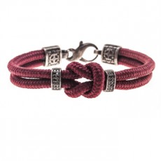 PULSERA KNOT GRANATE
