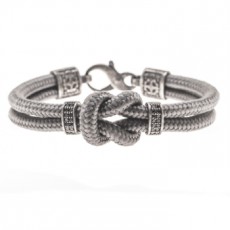 PULSERA KNOT GRIS