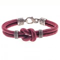 PULSERA SIMPLE KNOT GRANATE