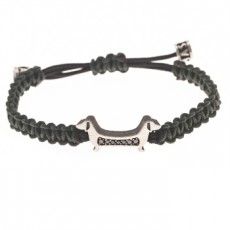 PULSERA M&T DIAMANTES NEGROS (VERDE)