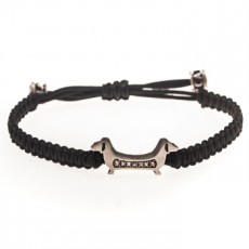 PULSERA M&T DIAMANTES BROWN (NEGRA)