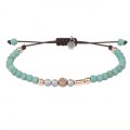 PULSERA SUNFIELD  TURQUESA Y HEMATITES