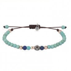 PULSERA SUNFIELD TURQUESA Y LAPIZLAZULI