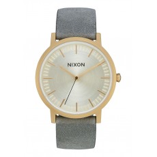 RELOJ NIXON PORTE LATHER ALL LIGHT GOLD/GREY