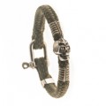 PULSERA MYNOON BRILLANTE MARRON VERDE