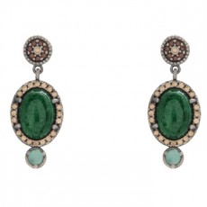 PENDIENTES RAIVE CRISOCOLA