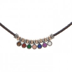 COLGANTE RAIVE CUERO MULTICOLOR