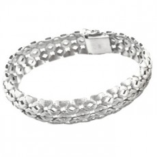 PULSERA MYADN CALADA PLATA