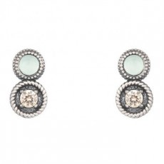 PENDIENTES SUNFIELD PULLEY PLATA