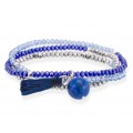 PULSERA ZEN AZUL PLATA