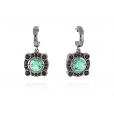 PENDIENTES RETRO VERDE