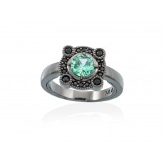 ANILLO RETRO VERDE