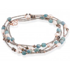 COLLAR DOBLE LABRADORITA 