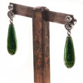 PENDIENTES TEAR VERDE