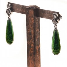 PENDIENTES TEAR VERDE