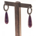PENDIENTES LOVE SMALL AGATA BURDEOS
