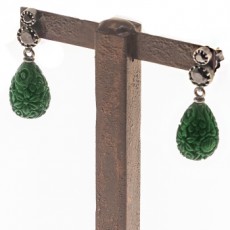 PENDIENTES  BAROQUE VERDE