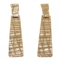 PENDIENTES FILI PLAZA COCODRILO ORO