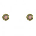 PENDIENTES RAIVE BOTTON CUARZO ROSA