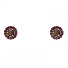 PENDIENTES RAIVE BOTTON OJO DE TIGRE