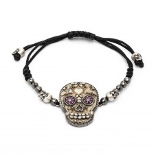 PULSERA RAIVE MACRAME CALAVERA XL